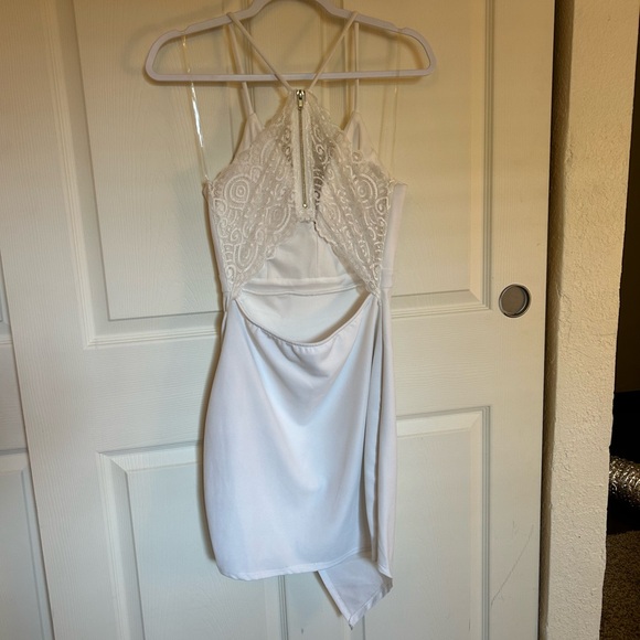 Emerald Sundae white lace back dress - Picture 3 of 5